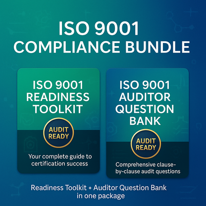 Complete pack - ISO 9001:2015 Audit Bundle